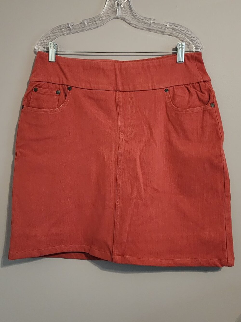 Chadwicks Salmon Pink Jean Skort Size 14 Tall